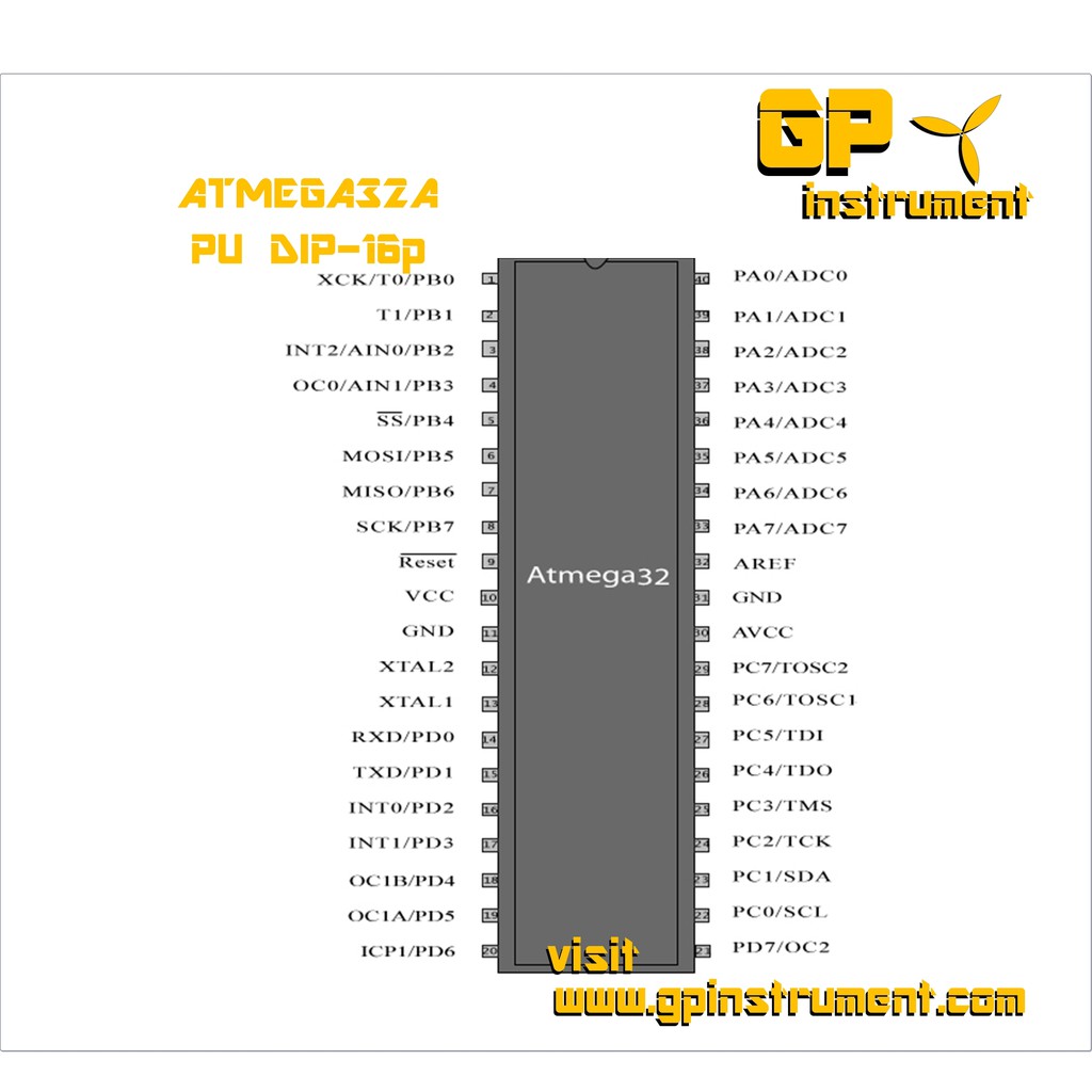 ATmega32 ATmega32A IC ATmega32-PU ATmega32A-PU Microcontroller