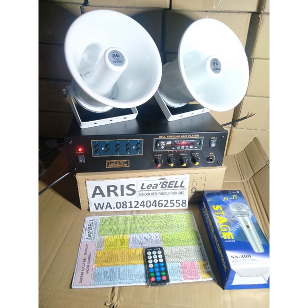 Bell Sekolah Manual dua Horn Speaker