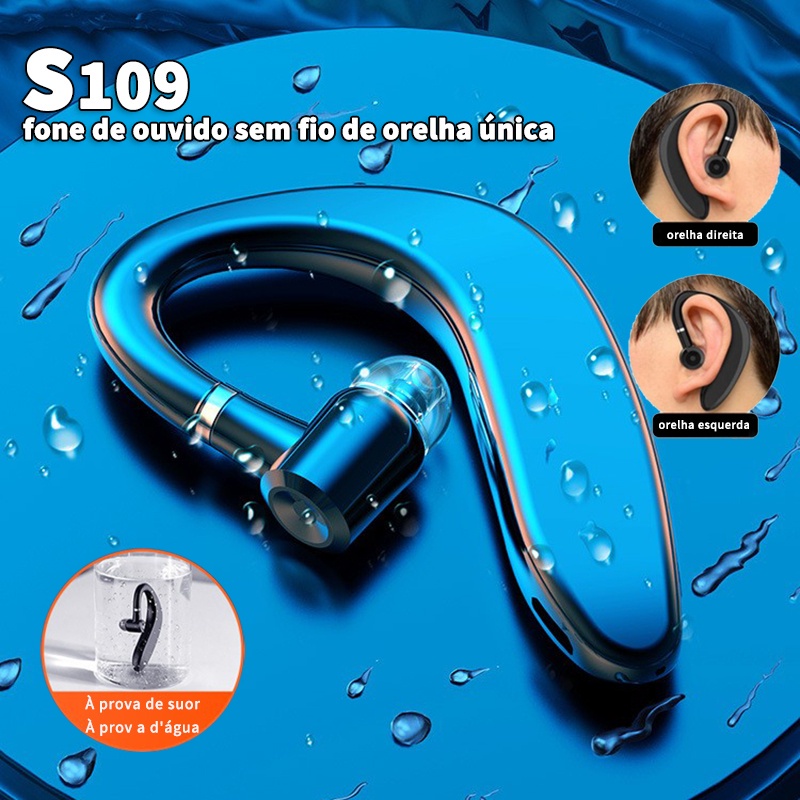 ⚡YZ S109 Headset Bluetooth Wireless Bisnis Nirkabel dengan Mikrofon Kontrol Kebisingan Headphone Ready