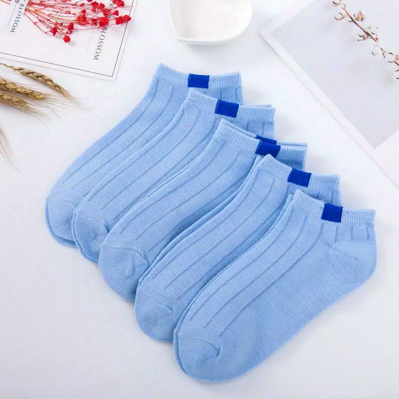 Kaos Kaki Pendek Garis model korea fashion unisex