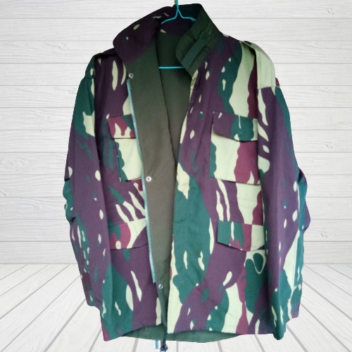 BIG SIZE (S-L5) Jaket Semi Parka Army Tactical Bolak Balik Loreng KOPASSUS Real Pict