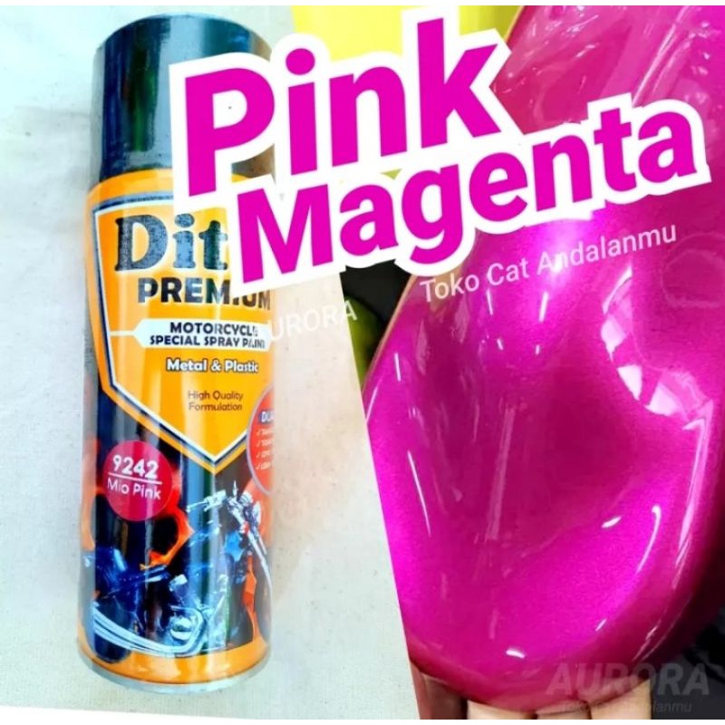 Pilox Pylox Diton Premium Pink Magenta Mio Ping 9242 Metalik Metalic Metallic Cat Mobil Motor Tahan 