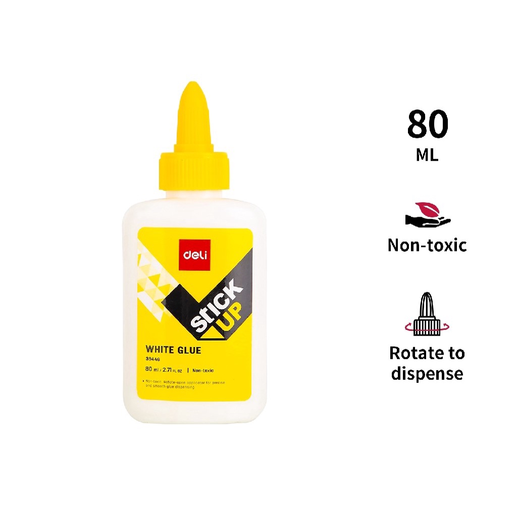 

LEM CAIR PUTIH KAYU PRAKARYA 80 ML DELI WHITE GLUE NON TOXIC