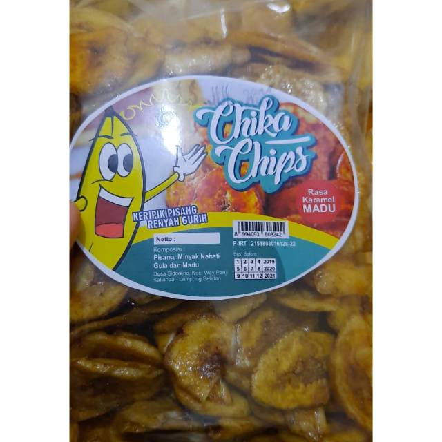 

Kripik pisang karamel madu lampung