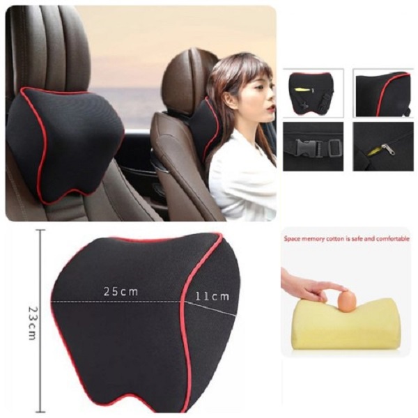 Cuci Gudang Bantal Leher Mobil Memory Foam Car Headrest Mobil Memory Foam