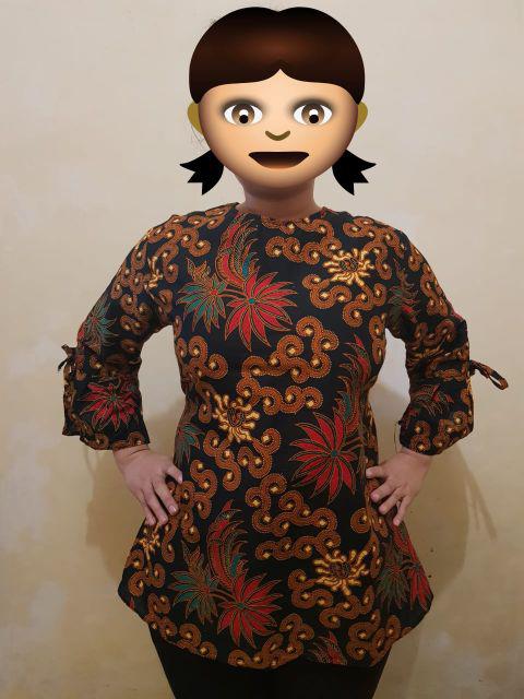 Atasan Batik Dolby Dolbi Dobby Doby Tenun Sutra Tulis Halus Katun Atbm Baron ,sarombit Atasan