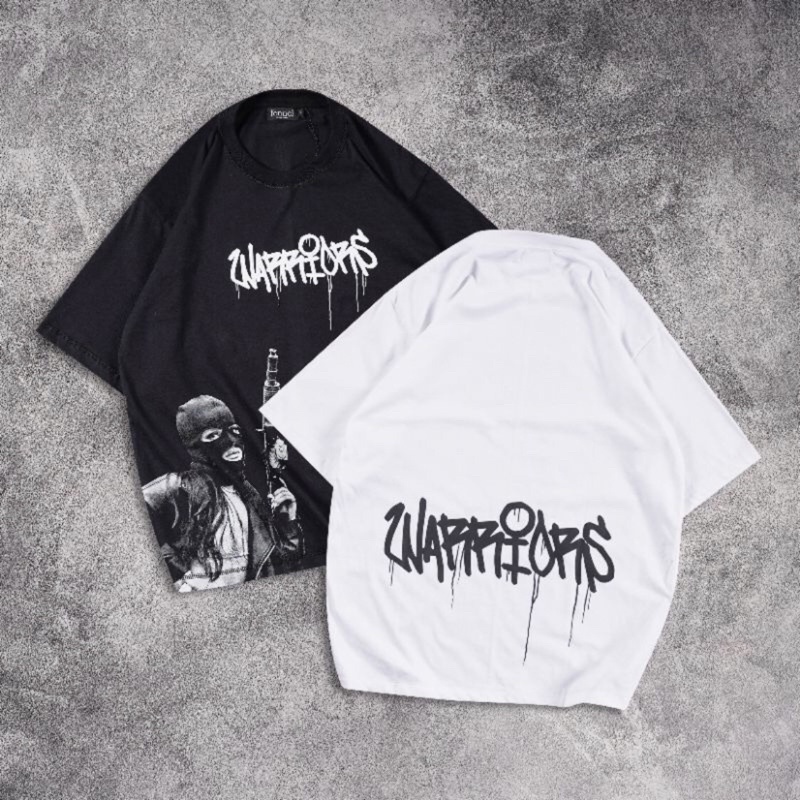 Kaos Oversize Distro Motif Warriors