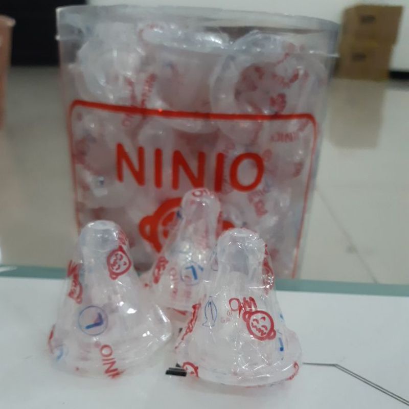 Ninio Dot Nipple Silikon/Silicon Botol susu size L