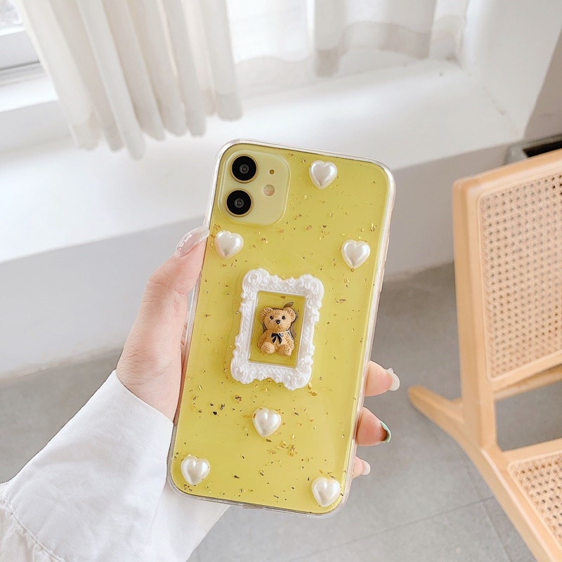 XIAOMI POCOF2PRO M3 X3 REDMI NOTE 4 5 6 7 8 9 Pro 9A 9C 9T 10 10T 11 Lite Ultra BEAR Glitter 3D CASE