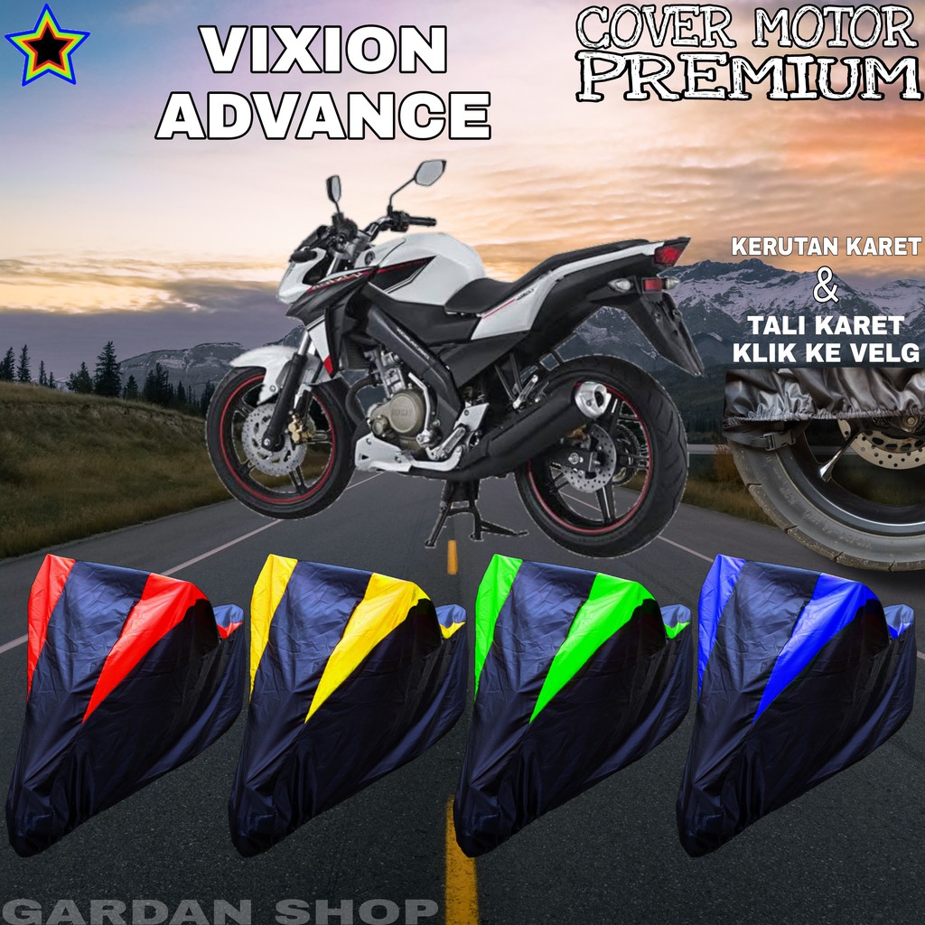 Sarung Motor VIXION ADVANCE Hitam KOMBINASI Body Cover Penutup Vixion PREMIUM