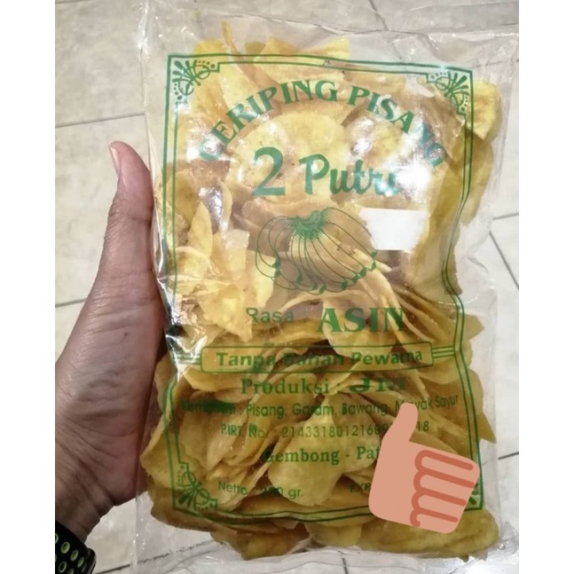 

Keripik pisang pipit asin dan manis