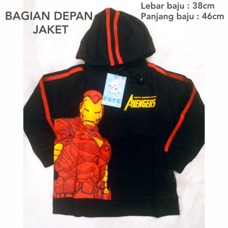 Jaket Anak Iron Man / Jaket Anak 3-4 tahun