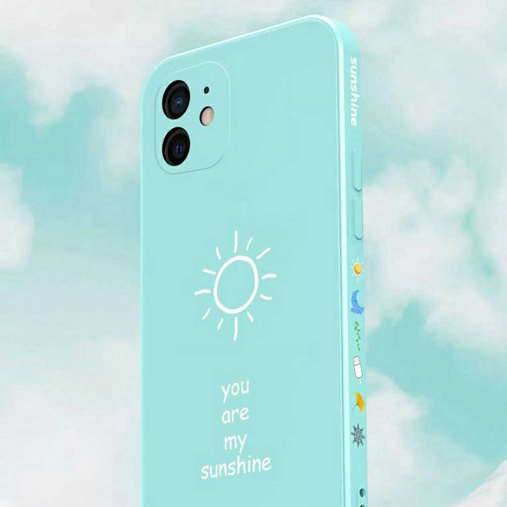 Sunshine Casing Silikon iPhone 13 Pro MAX 12 Pro MAX 11 Pro MAX X XS MAX XR 7 Plus 8 Plus Motif Kotak