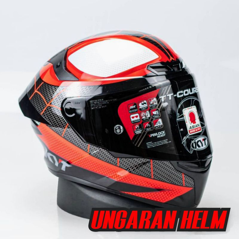 HELM KYT TT COURSE FP MARVEL SPIDERMAN MORALES