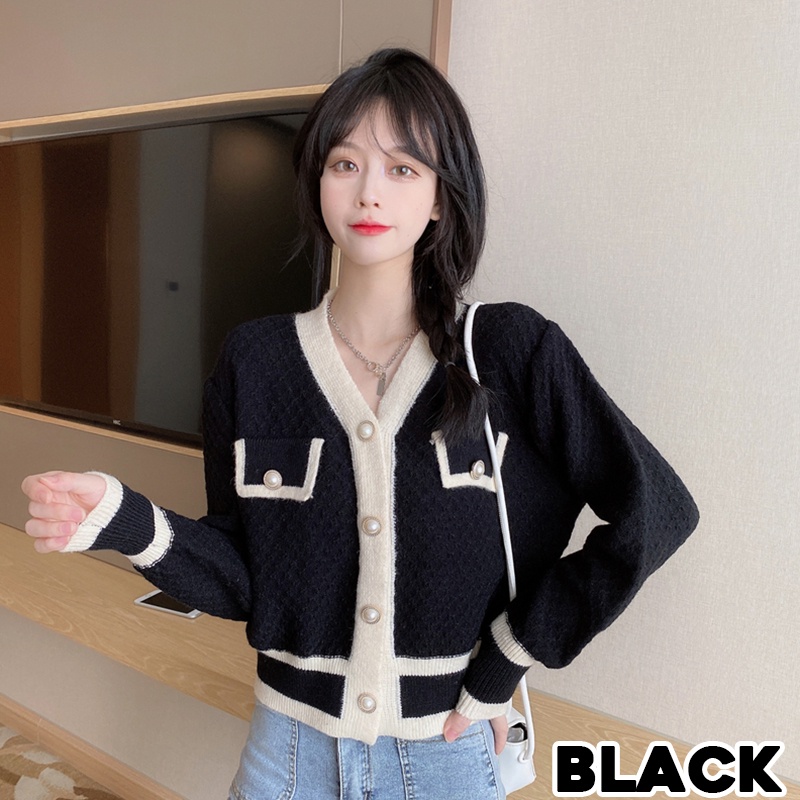 KARAKOREA 5522 Jewel Knit Premium Long Sleeve Korean Cardigan/Kardigan Rajut