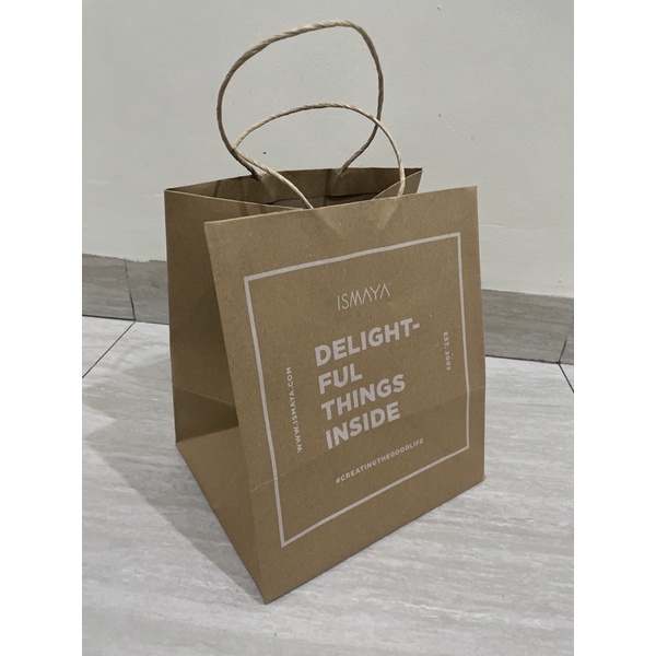 

SERBA 3500 MINIMAL 2PCS Paper Bag Tas Kado Original Monsieur Spoon/ Bath& Body Works/ Joe&Dough/ Sour Sally/ Boardriders/ Ismaya/ D Crepes