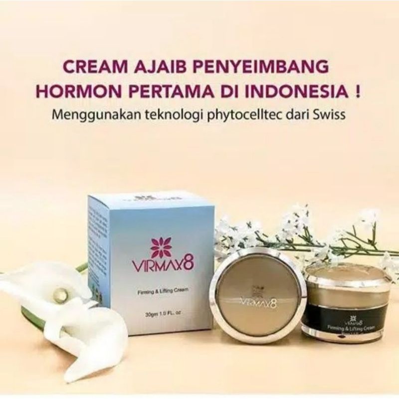 (1 BOX) VIRMAX8 CREAM AJAIB FIRMING & LIFTING CREAM