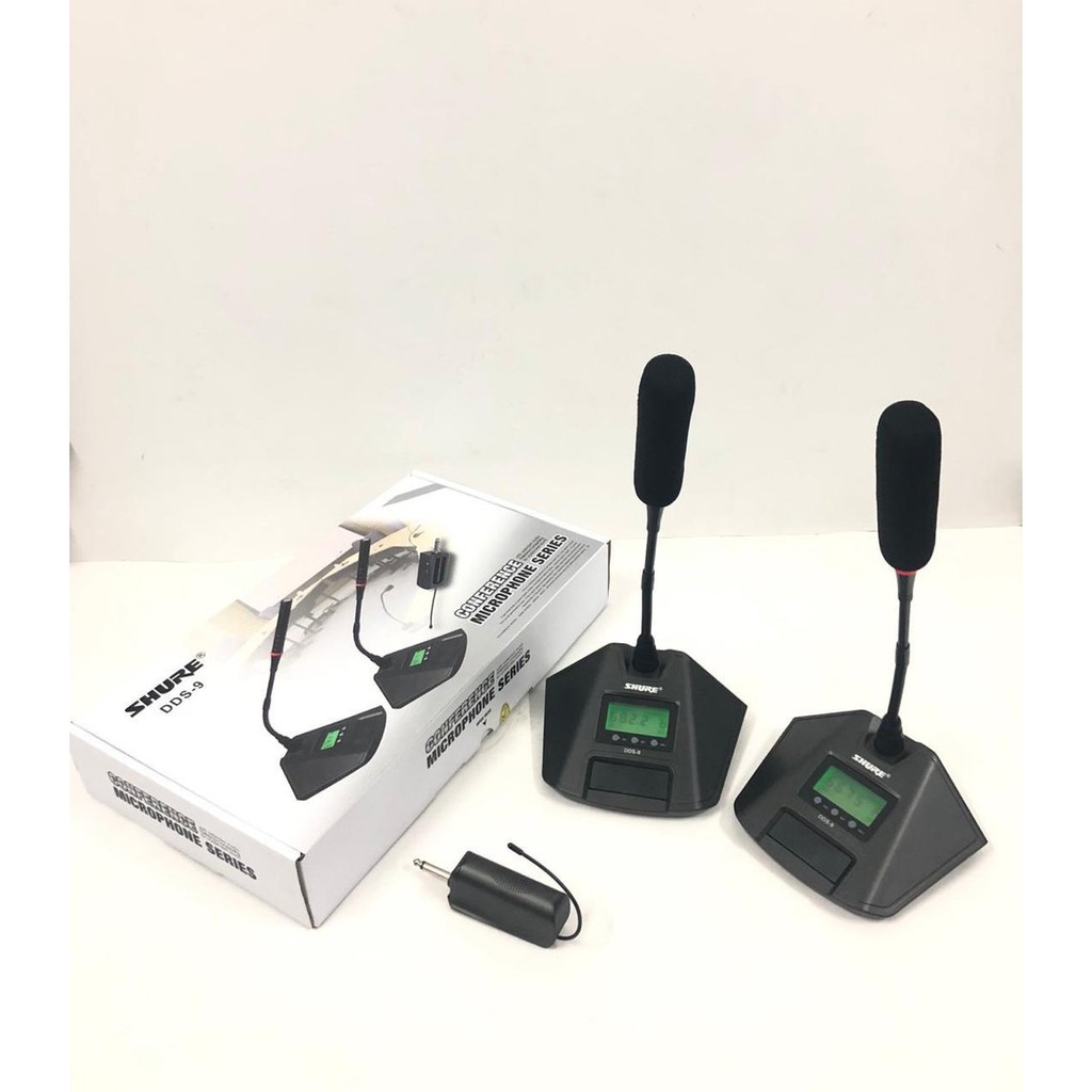 MIC MEJA CONFERENCE SHURE DDS 9 MICROPHONE WIRELESS PODIUM MIK MIKRPHONE ORO AUDIO PANGGUNG ORIGINAL