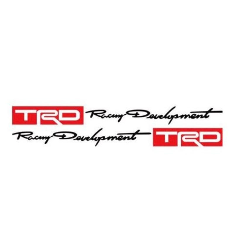 stiker mobil cutiing sticker body mobil racing development trd