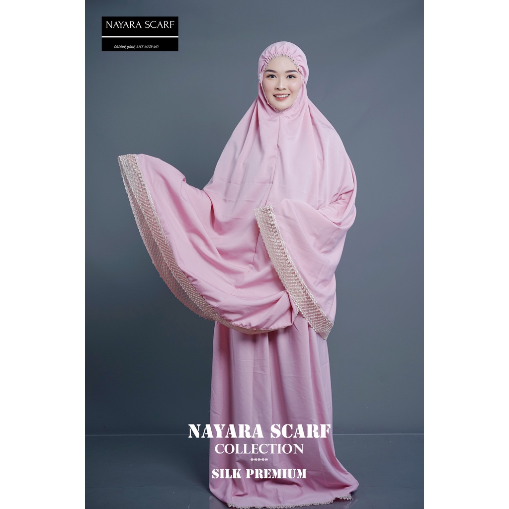 MUKENA DEWASA DAILY PREMIUM SILK FULL RENDA BAWAH