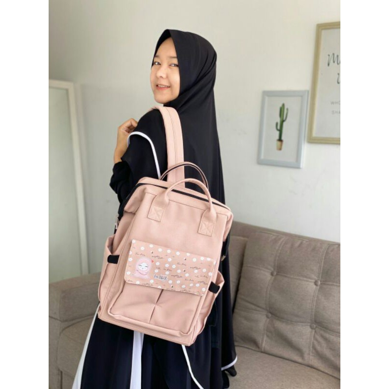 Ransel Cleo by Tas Una Warna Dusty Pink