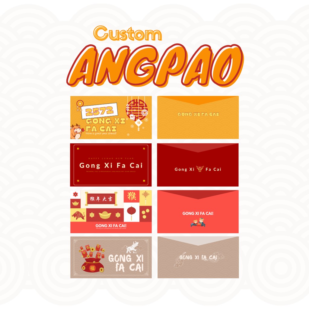 

[17x9 cm] Angpao Imlek 2021 Custom Murah TANPA PO