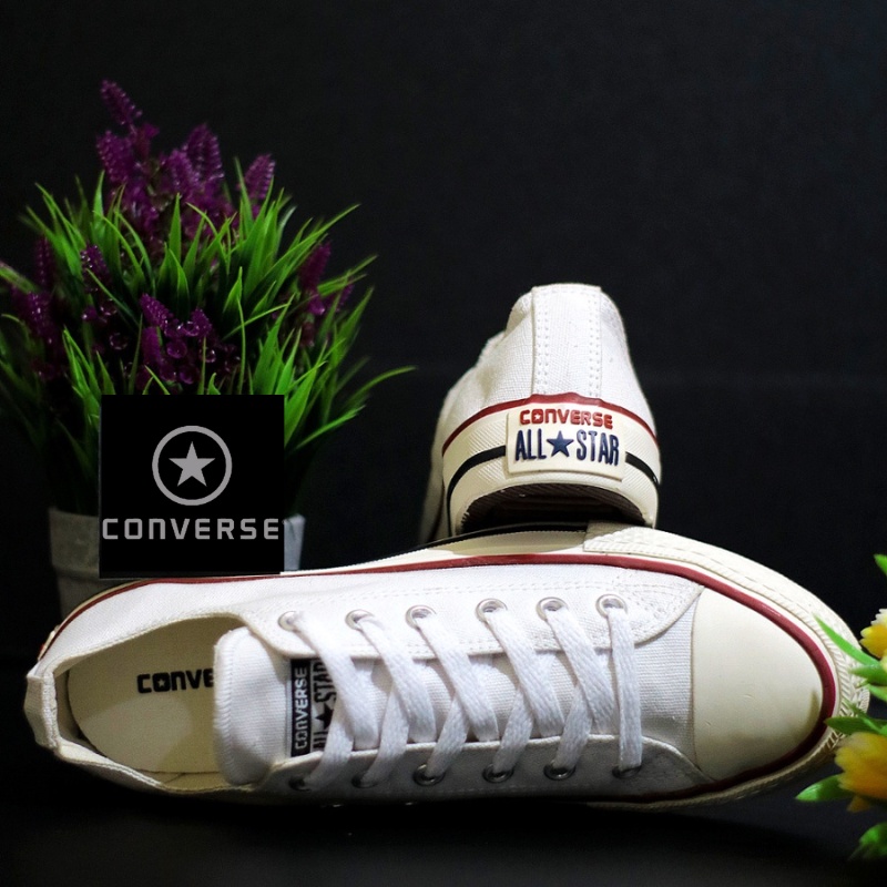 SEPATU SEKOLAH PRIA WANITA CONVERS1995 ALL STAR PENDEK FULL HITAM POLOS IMPORT