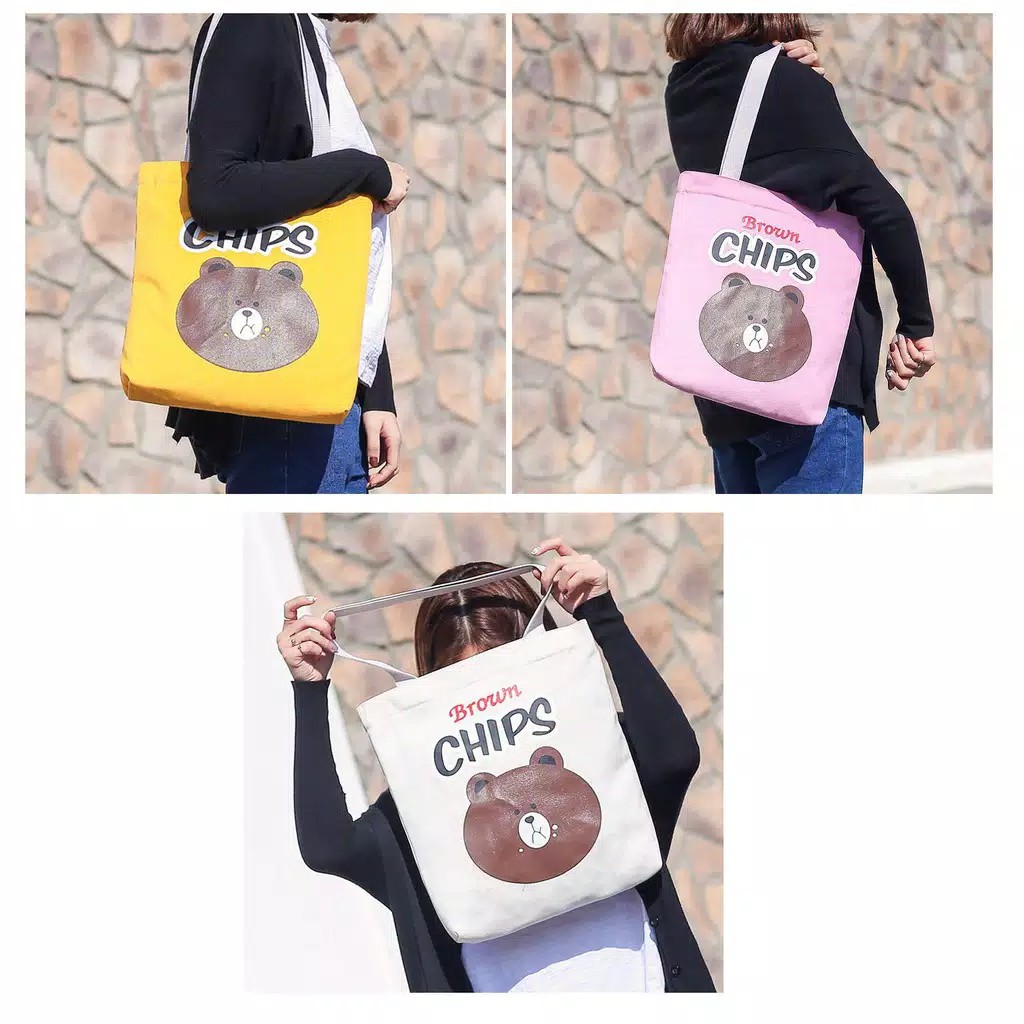 Chips Tas Tote Wanita Tas Totebag Wanita Tas Wanita Murah Tas Korea Totebag Kpop