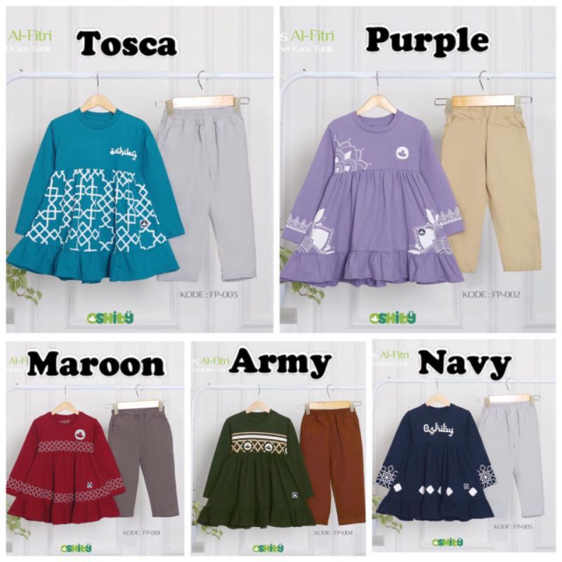 Set tunik/Set Kurta Al fitri Series