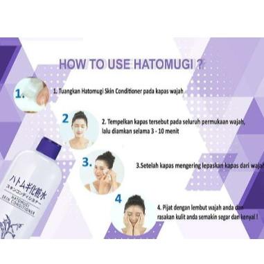 ► {} Hatomugi Skin Conditioner 500ml (Free Hatomugi ) ❊