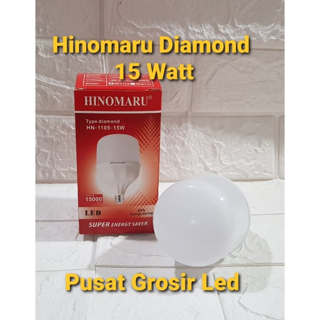 Led Hinomaru Diamond 15 watt Cahaya Putih Garansi 1 Tahun