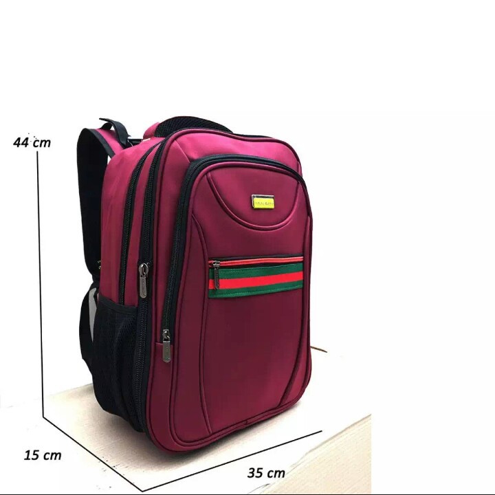 Polo Cavallo Tas Ransel Pria Dan Wanita Tas laptop original Tas Punggung Backpack Usb Portable - red