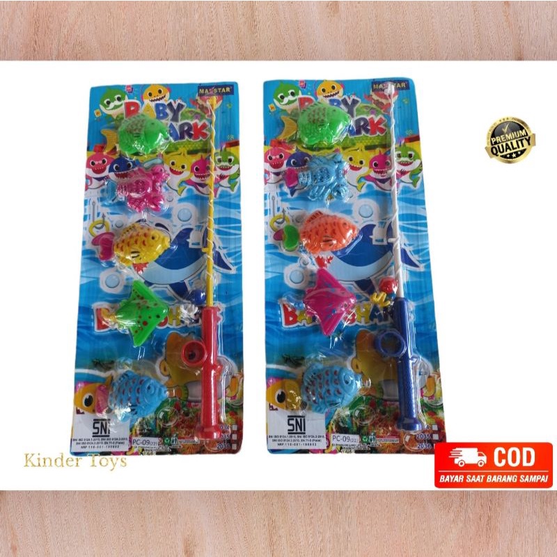 Mainan Pancingan Magnet Ikan Baby Sahrk / Mainan Pancingan Magnet anak