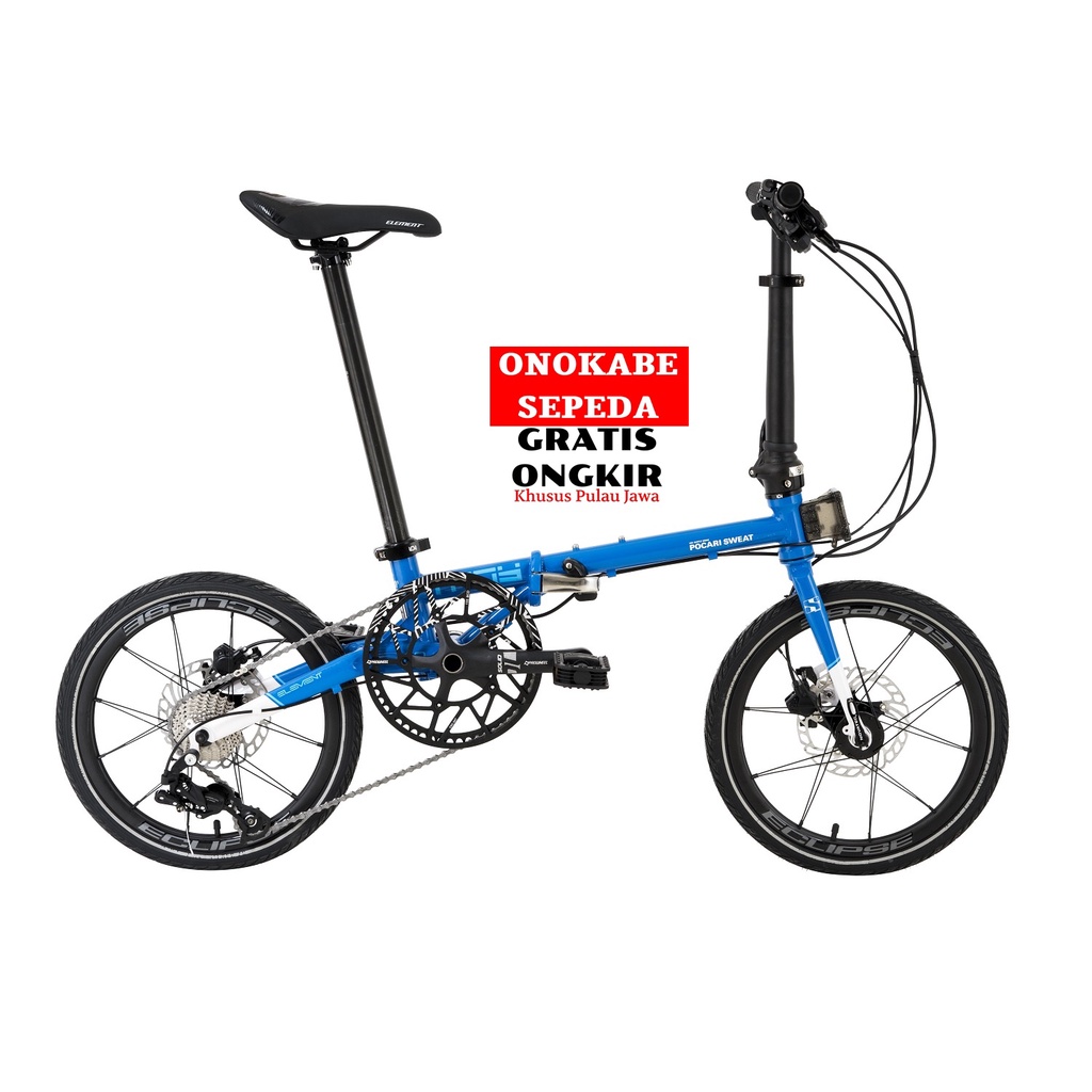 SEPEDA LIPAT 16 ELEMENT TROY X 10 SP POCARI SWEET