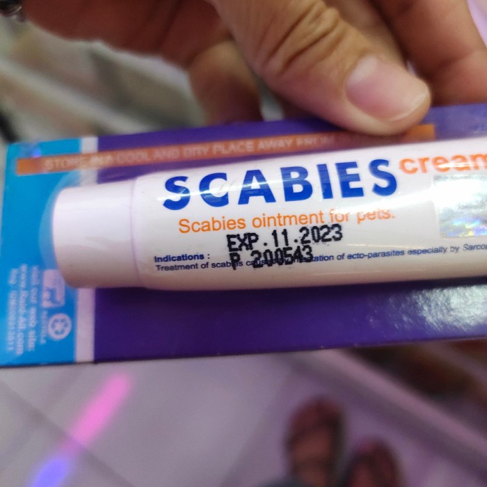 scabies cream kucing