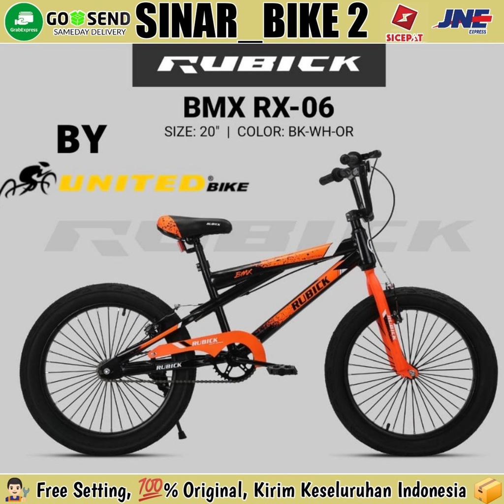 Sepeda Anak Laki  Ukuran 20 Inch BMX RUBICK RX 06 Ban Jumbo