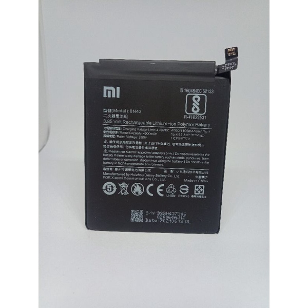 BATRAY BATRE XIAOMI REDMI NOTE 4X BN43 ORIGINAL