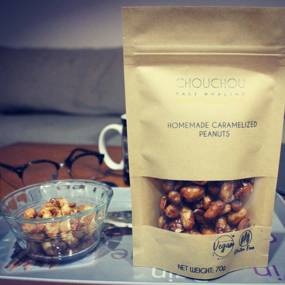 

Homemade Caramelized Peanuts - CHOUCHOU Bali Praline - 70g