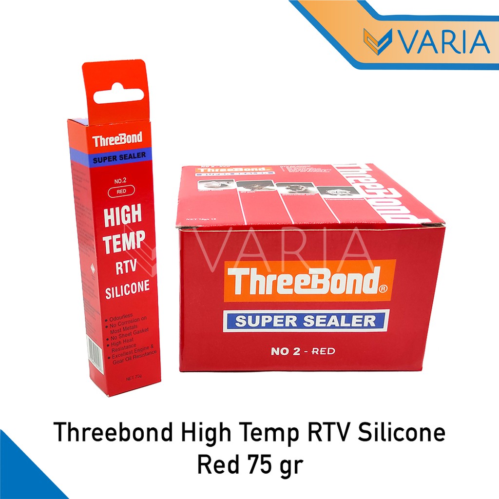 Lem Gasket Super Sealer High Temp RTV Silicone Threebond 75 g No 2 Red