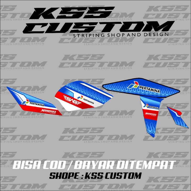 striping vixion NVA MANDALIKA RACING TEAM - striping vixion mandalika terbaru