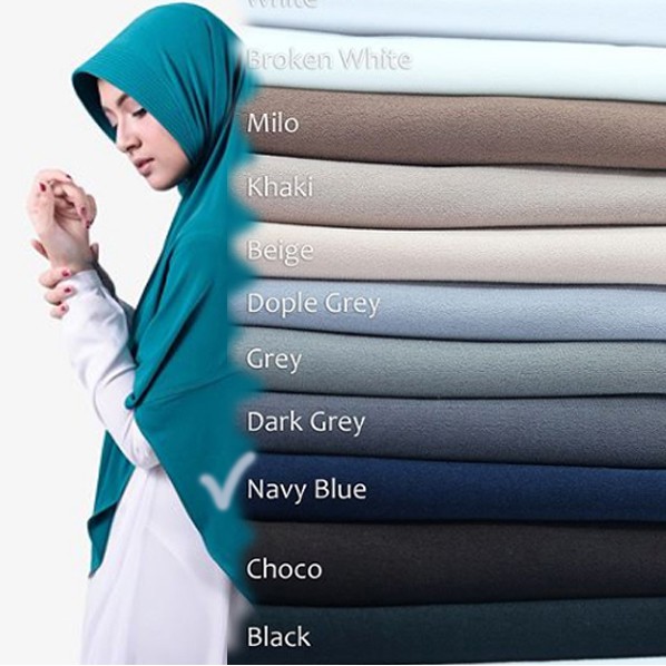 Daily Khimar Atelier Angelina  Warna Navy Blue SIze S