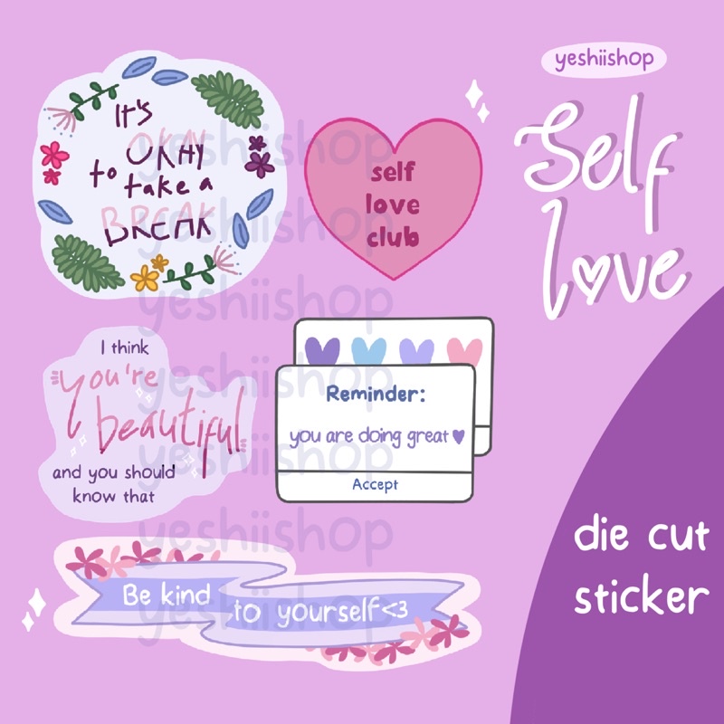 

Stiker Self Love by Yeshii