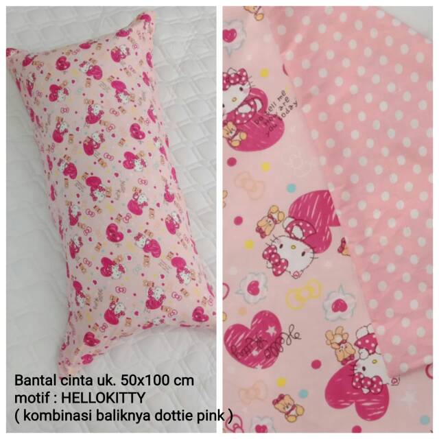 BANTAL CINTA - HELLO KITTY - BANTAL PANJANG SOFA LANTAI BESAR SARUNG