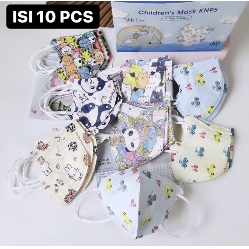 Masker Anak KN95 Isi 10 Pcs