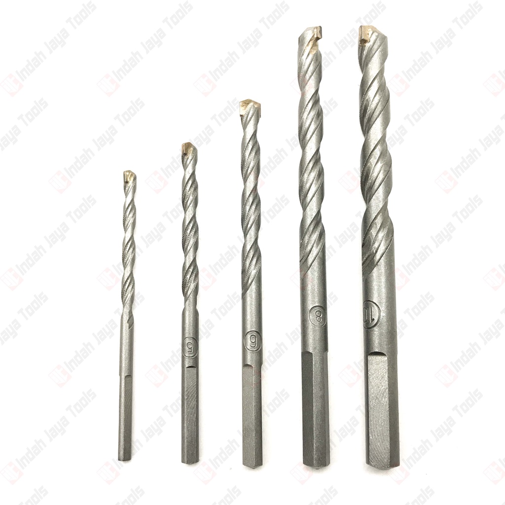 IKURA MDBS201 Mata Bor Beton Set 5 pcs 4 5 6 8 10 mm - Masonry Drill