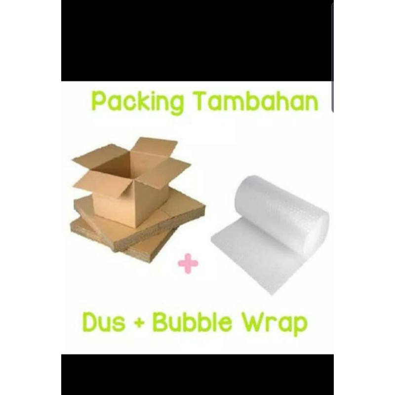 

PACKINGAN TAMBAHAN DUS BUBBLE WRAB MEGHINDARI BARANG RUSAK/PECAH