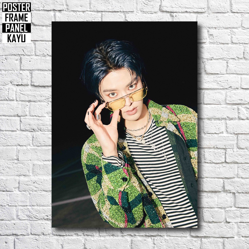 Poster NCT U Yuta Work It Resonance Part 2 Frame Kayu Solid A4 YTA013