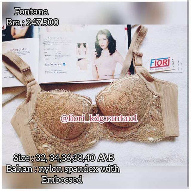 Fiori. . . Fontana push up bra