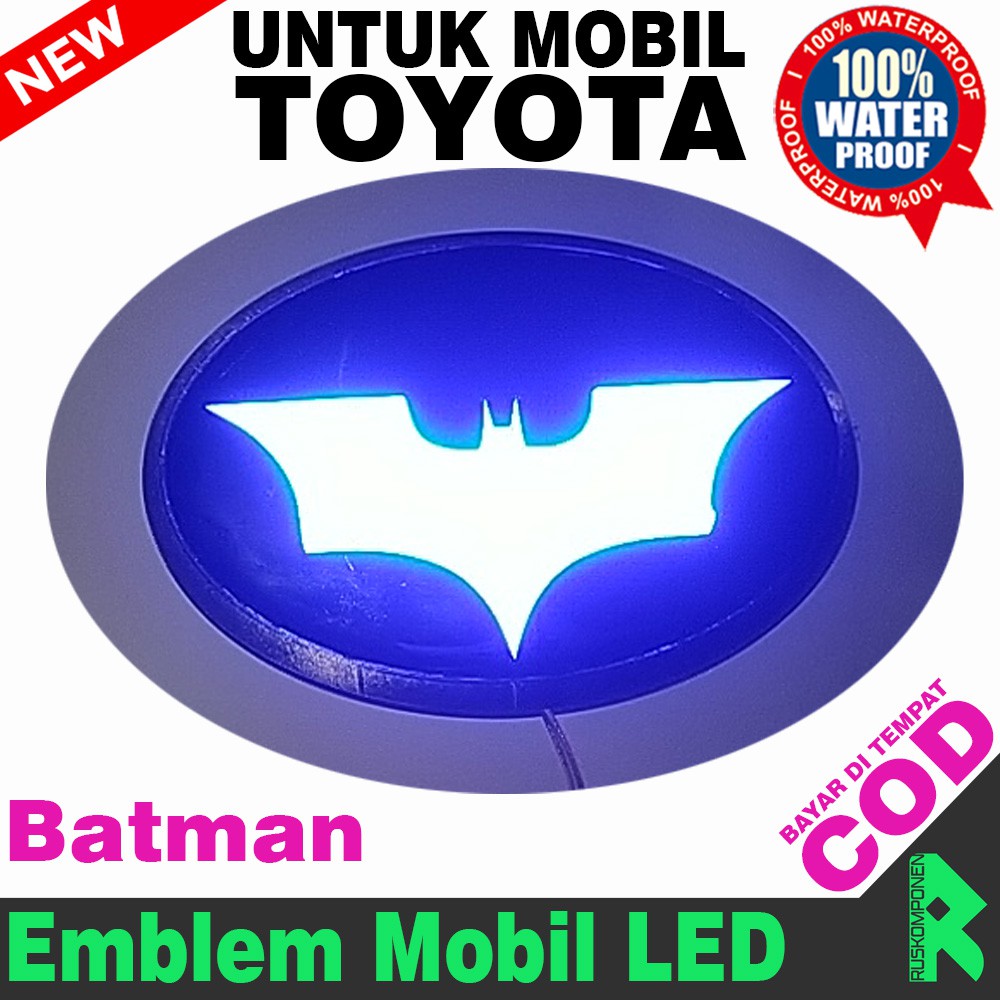 Led mobil toyota Lampu mobil Emblem LED toyota Lampu belakang toyota Logo mobil Aksesoris mobil LED