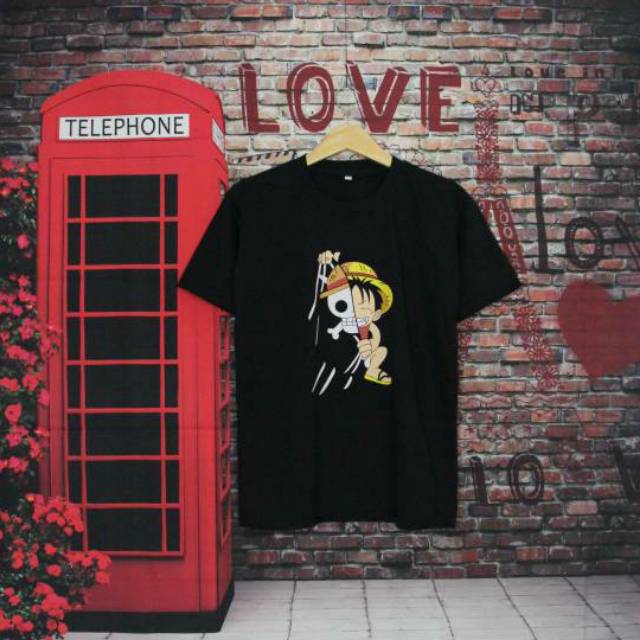 ( COD ) KAOS PRIA // KAOS DISTRO  ONE PIECE FLAG // PAKAIAN PRIA // KAOS MURAH//KAOS HITAM